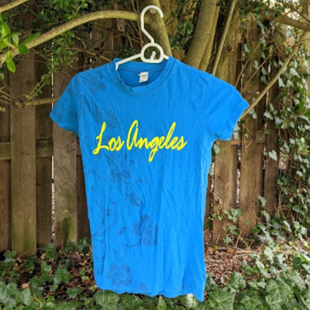 Blue and Yellow "Los Angeles" T-Shirt